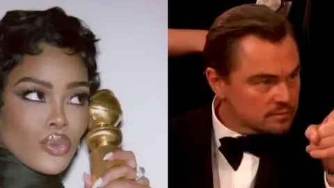 Teyana Taylor revela que era ela quem conversava com Leonardo DiCaprio em vídeo no Globo de Ouro